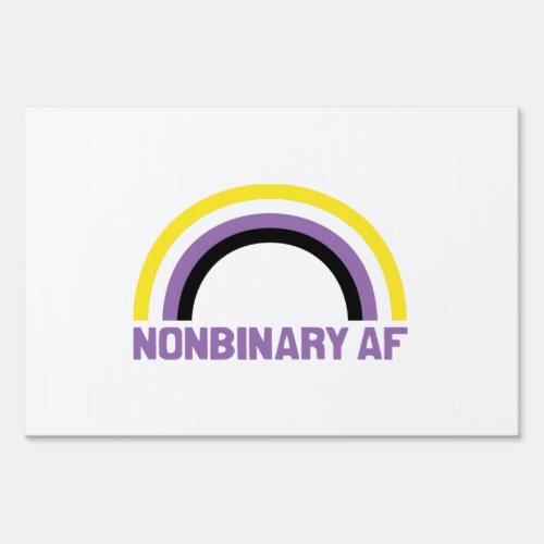 Nonbinary AF Sign