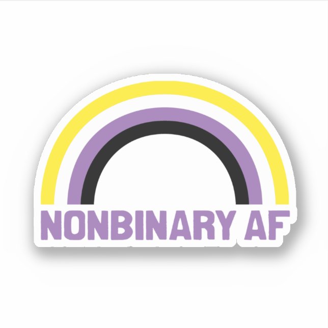 NONBINARY AF STICKER (Front)