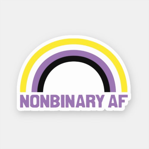 Nonbinary AF Sticker