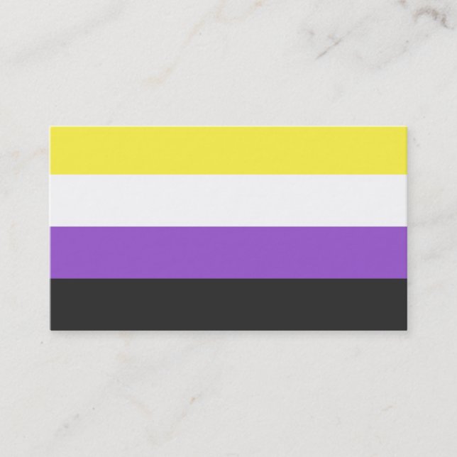 Nonbinary calling cards (def. + "they" pronouns) (Front)
