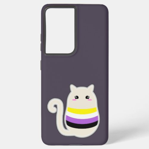 Nonbinary Cat Samsung Galaxy S21 Ultra Case