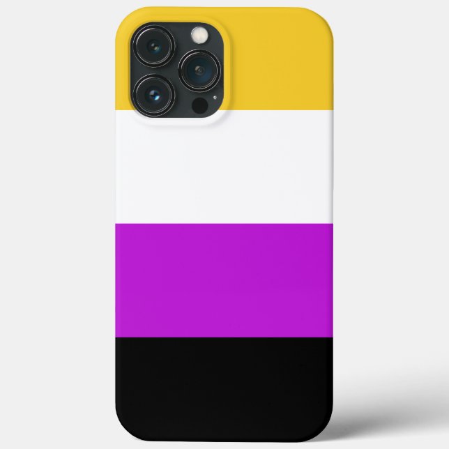Nonbinary colors Flag Case-Mate iPhone Case (Back)