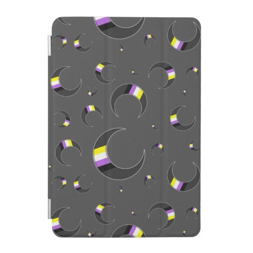 Nonbinary Crescent Moon iPad Mini Cover