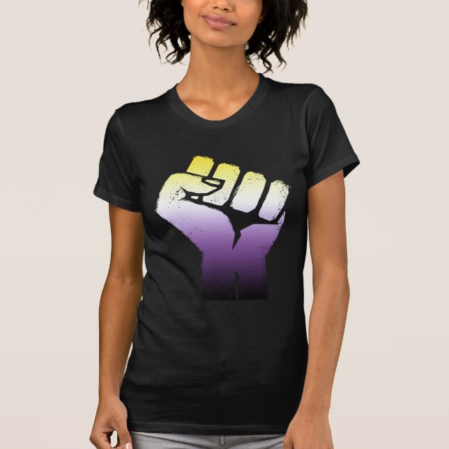 Nonbinary Fist T-Shirt (Front)