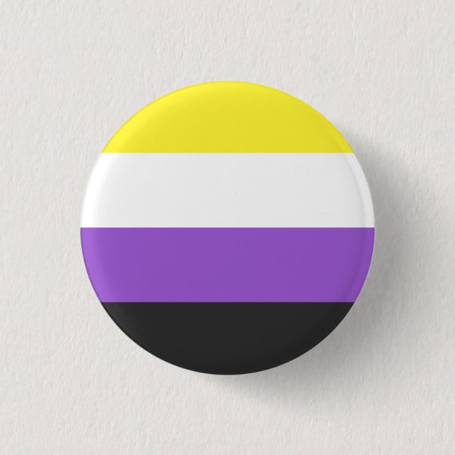 Nonbinary flag button (Front)