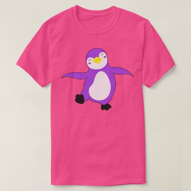 NonBinary Flag Colors Penguin Pride Agender I T-Shirt (Design Front)