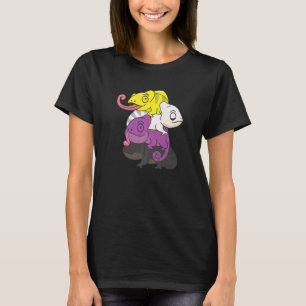 Nonbinary Flag Gender Pride Lgbtq Chameleon T-Shirt