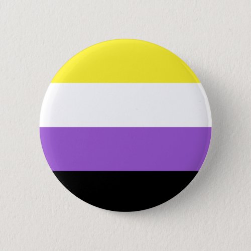 Nonbinary Flag LGBT Button