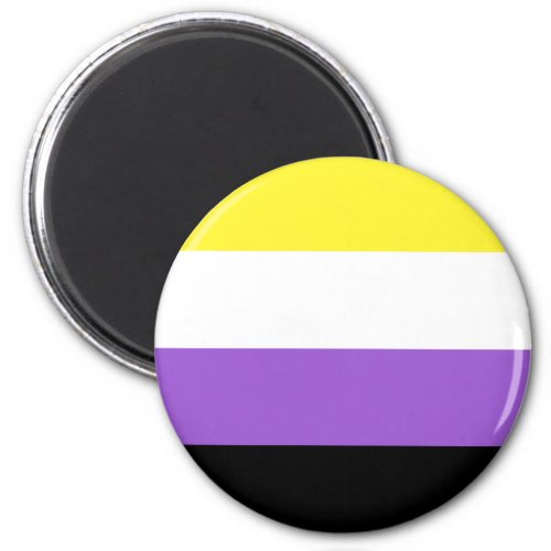 Nonbinary Flag LGBT Magnet