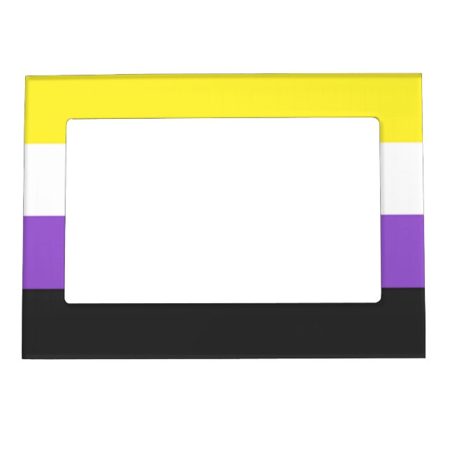 nonbinary flag magnetic frame (Front)