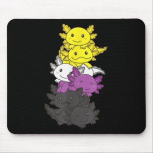 Nonbinary Flag Non Binary Pride Lgbtq Axolotl _1 Mouse Pad