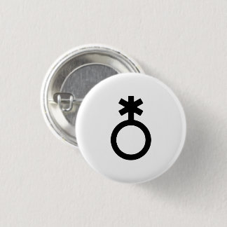 Nonbinary Gender Symbol Button