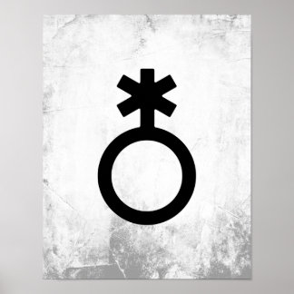 Nonbinary Gender Symbol Poster