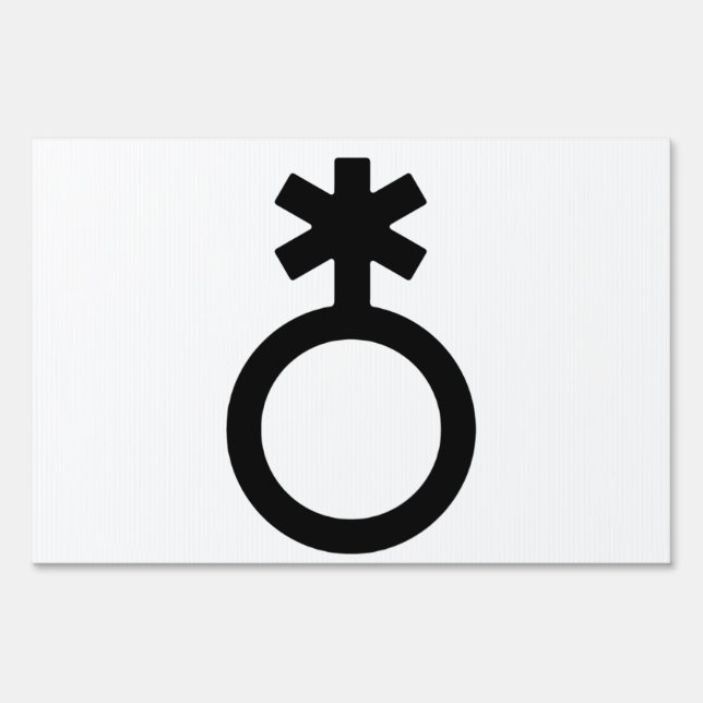 Nonbinary Gender Symbol Sign (Front)