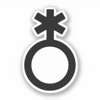 Nonbinary Gender Symbol Sticker