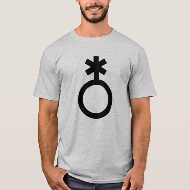 Nonbinary Gender Symbol T-Shirt (Front)