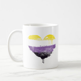 NONBINARY HEART COFFEE MUG