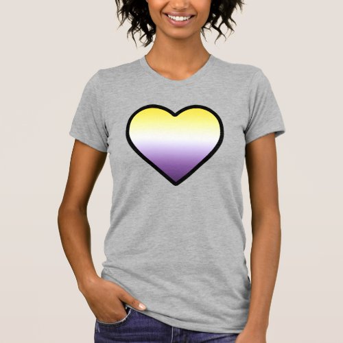 Nonbinary heart T_Shirt