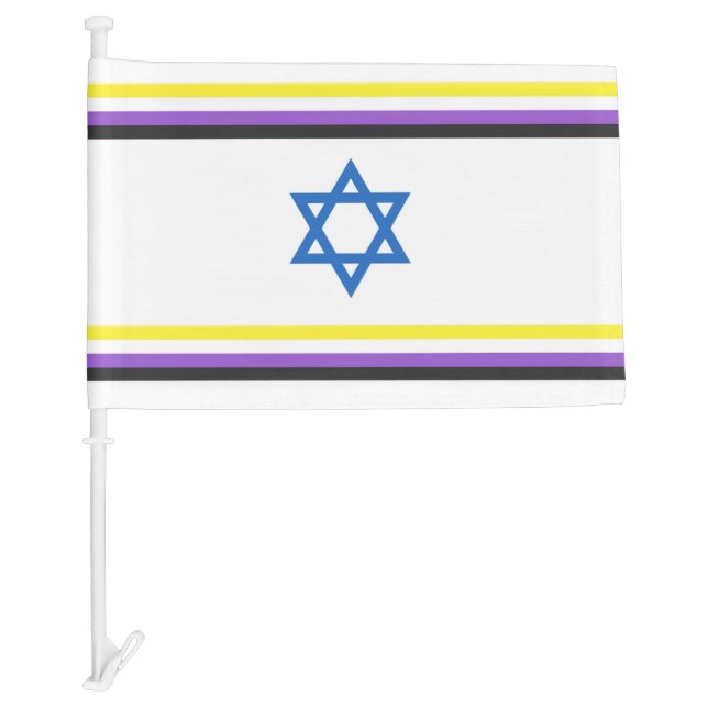 Nonbinary Israel Pride Flag Small (Front)