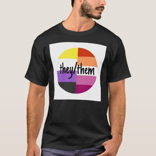 nonbinary lesbian theythem Pin T_Shirt