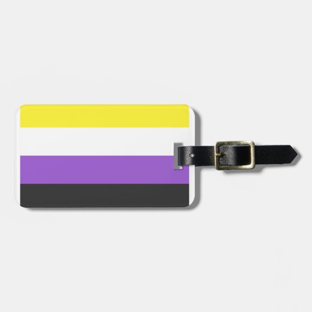 nonbinary luggage tag (Front Horizontal)