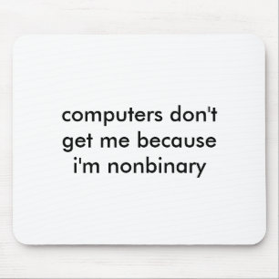 Nonbinary Nerd mousepad