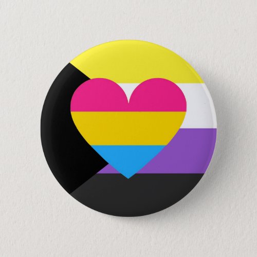 Nonbinary Panromantic Demisexual Pride Button