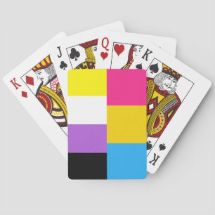 Nonbinary Pansexual Dual Pride Flag Poker Cards