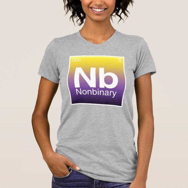 Nonbinary Periodic Table T-Shirt (Front)