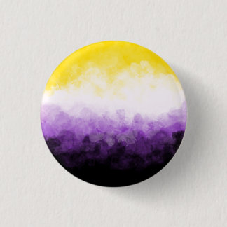 Nonbinary pride badge button