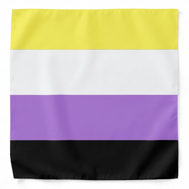 Nonbinary Pride Bandana (Front)