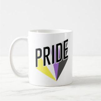 Nonbinary Pride Burst Coffee Mug