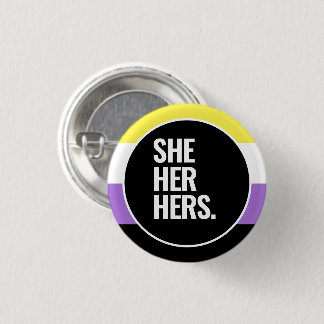 Nonbinary Pride Button