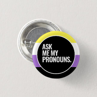 Nonbinary Pride Button