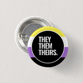 Nonbinary Pride Button