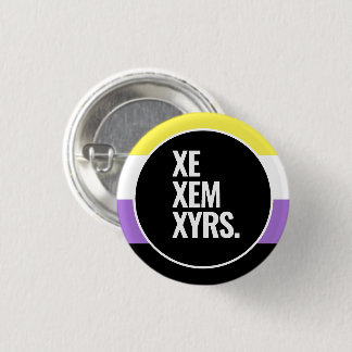 Nonbinary Pride Button