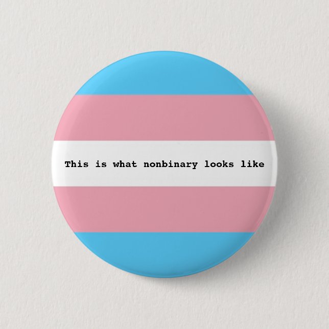 Nonbinary pride button (Front)