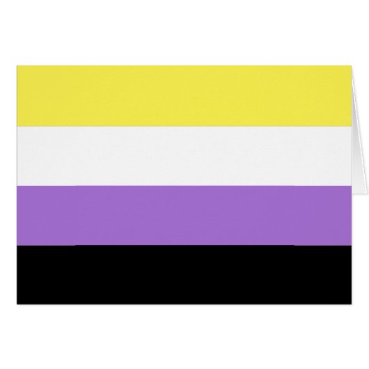 Nonbinary Pride Cards (Front Horizontal)