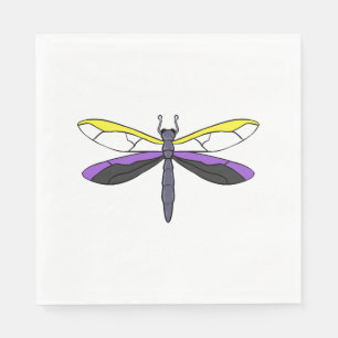 Nonbinary Pride Dragonfly Napkins