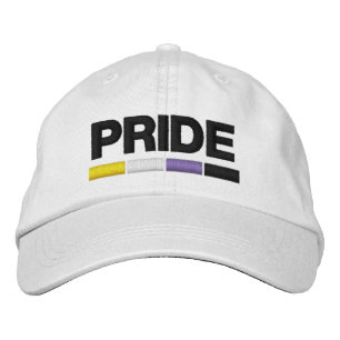 Nonbinary Pride Embroidered Baseball Cap
