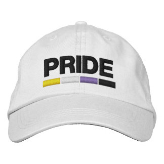 Nonbinary Pride Embroidered Baseball Cap