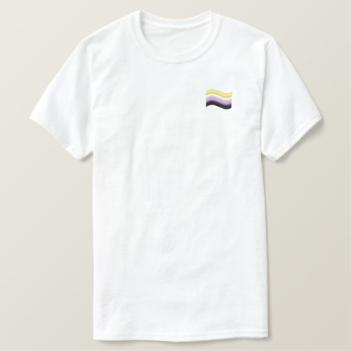 Nonbinary Pride Embroidered T_Shirt