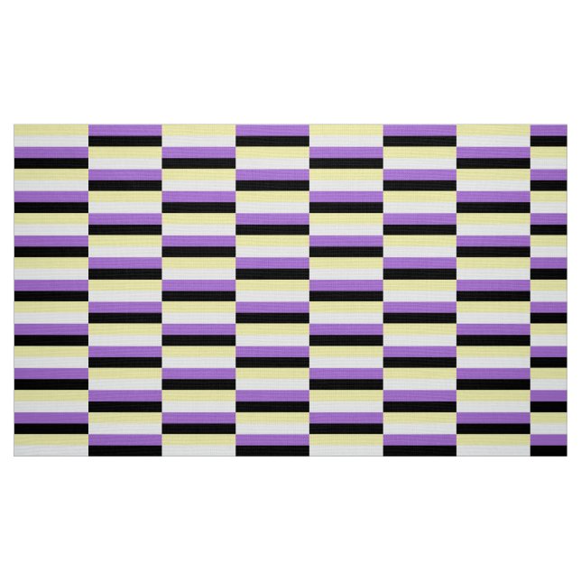 Nonbinary Pride Fabric (Fat Quarter)