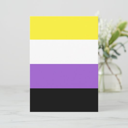 Nonbinary Pride Flag (Standing Front)