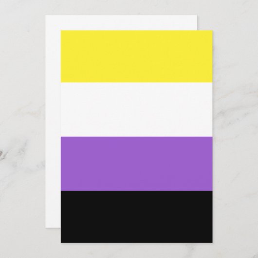 Nonbinary Pride Flag (Front/Back)