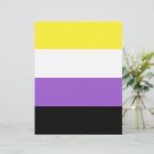Nonbinary Pride Flag (Standing Front)
