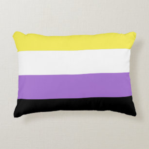 Nonbinary Pride Flag Accent Pillow