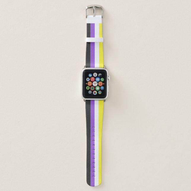 Nonbinary Pride Flag Apple Watch Band (Front)