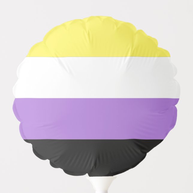 Nonbinary Pride Flag Balloon (Front)