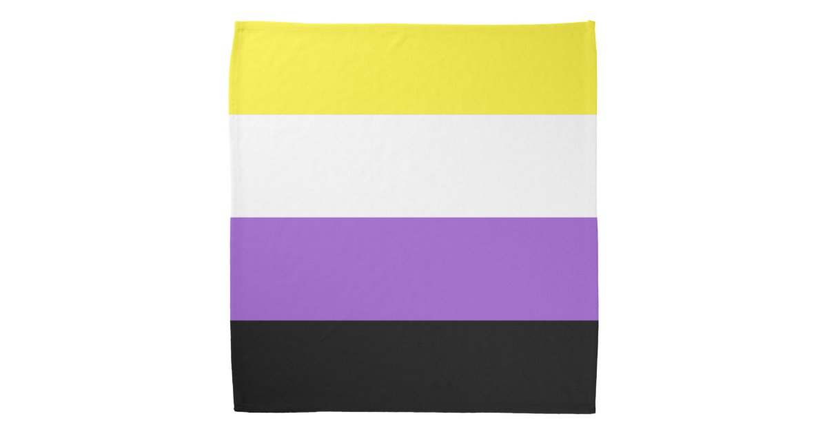 Nonbinary Pride Flag Bandana | Zazzle.com